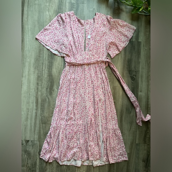 STILLWATER THE BRITTON MIDI in Sweet Flower Pink Sz Small - Picture 3 of 8